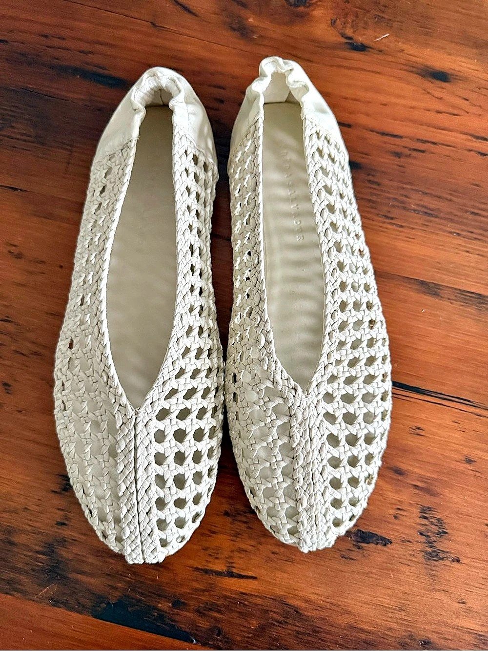 Freda Salvador Roma Round Toe Ballet Flat Flats in Cream